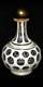 Pcw-bg010-bohemian Glass. Opaque Cased Cut To Clear Glass Decanter With Stopper