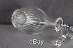 Pre-owned Signed Baccarat France Massena Pattern Cut Crystal Decanter 11 Inch