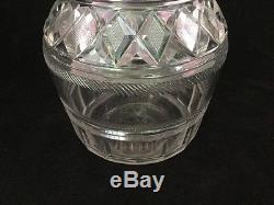 Pair Antique Cut Glass Liquor Decanters-English 2748