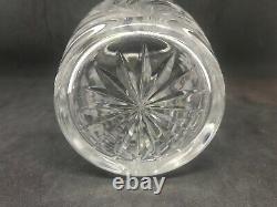 Pair Of Intaglio Engraved & Cut Glass Vase withBeautiful Engraved Floral Design