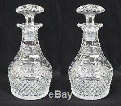 Pair of Elegant Cut Glass Stuart Crystal Liquor Decanters
