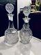 Perfect Mother's Day Gift Two Leaded Crystal Diamond Hobnail Decanters