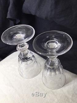 Pittsburgh Glass Decanters And Stems Early 1830 to 1850 Cut