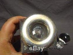 Quality Heavy Glass Spirit Decanter With Sterling Silver Collar Birmingham 200