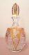 Quality Antique Engraved Cut To Clear Czech Bohemian Crystal Glass Decanter