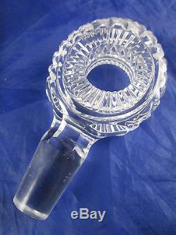 RARE Antique American Brilliant Period Cut Glass Decanter Doughnut Circle ABP