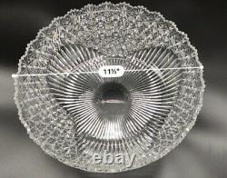 RARE Czech Bohemian Cut Glass Bowl