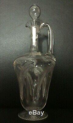 RARE Fine antique Aesthetic glass Claret jug wine decanter Whitefriars Powell