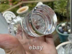 RARE HIGH QUALITY 1L CUMBRIA CRYSTAL HELVELLYN OPTIC Cut Wine Decanter 12 New