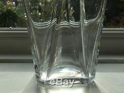 RARE Signed BACCARAT DECANTER triangular PRISM Heavy VINTAGE Cut glass Crystal