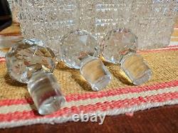 RARE VICTORIAN TANTALUS SET 3 CUT GLASS DECANTER in PORTABLE SP BAR CADDY w LOCK