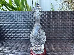 RARE WATERFORD Colleen Short Stem Cut Crystal Wine Decanter, Pristine Condition
