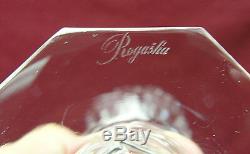 ROGASKA Fine Cut Crystal CORDIAL/APERITIF DECANTER + 2 matching GOBLETS
