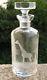 Rowland Ward Cut Crystal Giraffe Decanter Bottle, Moser Bohemian Glass, Safari