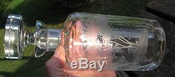 ROWLAND WARD Cut Crystal GIRAFFE Decanter BOTTLE, Moser Bohemian glass, safari