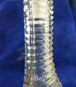 Rare 4 Piece C1830 Antique Regency Diamond Cut Step Glass Decanters Bottles