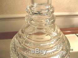 Rare Antique ABP Cut Glass Ships Decanter WithDraped Pattern. Execllent Condition