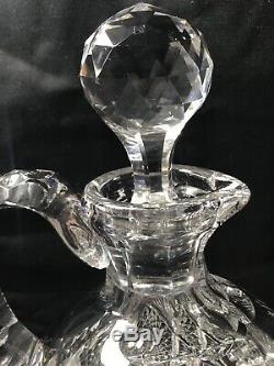 Rare Antique Abp Early J. Hoare Super Quality Cut Glass Whiskey Decanter Jug