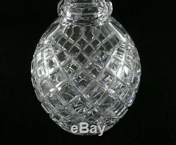 Rare Antique BACCARAT Very heavy Crystal Glass Decanter with Deeply Cut Pattern