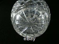 Rare Antique BACCARAT Very heavy Crystal Glass Decanter with Deeply Cut Pattern