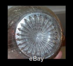 Rare Antique Baccarat Fancy Cut Crystal Decanter