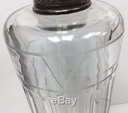 Rare Antique Hawkes 5 Glass Decanter Sterling Stopper 11 1/2