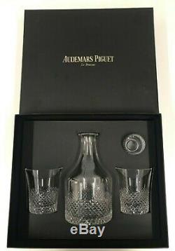 Rare Audemars Piguet Le Rassus Vintage Crystal Glass Decanter and Glasses Set UK