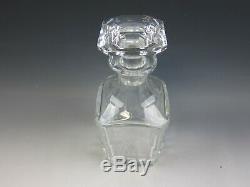 Rare Baccarat Picadilly Square Whiskey Decanter with Stopper French Cut Crystal