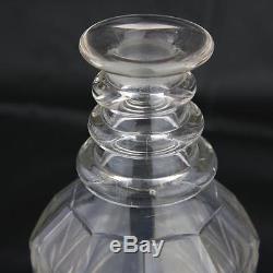 Rare English Georgian Cut Glass Decanter Mushroom Top c1800 RARE