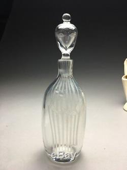 Rare Mid Century Modern Ernest Gordon Orrefors Art Glass Cut Figural Decanter