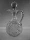 Rare Shotton Cut Glass Co Duckbill Decanter 100 Year Old Antique Crystal