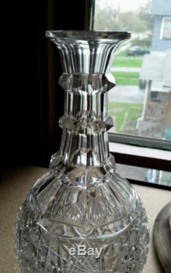 Rare Straus KENILWORTH American Brilliant Period Cut Glass Decanter 10 3/4