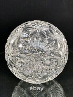 Rare Stunning Abp Antique American Brilliant Cut Crystal Carafe Decanter