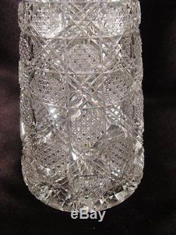 Rare Stunning Antique Baccarat Cut French Crystal Decanter Cane on Cane ca. 1910