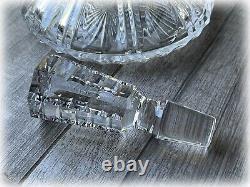 Rexxford Chesterfield Ships Decanter with Stopper Signed Cut Crystal 28 OZ