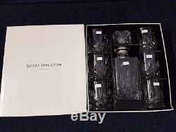 Royal Doulton Seasons Boxed 7 piece Crystal Decanter Set