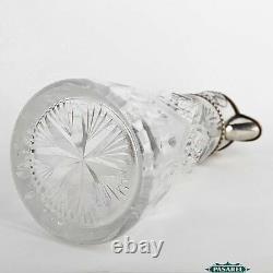 Russian Silver Cut Crystal Claret Jug Wine Decanter 1908-17