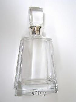 SILVER WHISKY DECANTER. HALLMARKED SILVER MODERN WHISKY or WHISKEY DECANTER