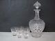 Stunning C. 1900 Brilliant Cut And Etched Decanter Set Signed Sinclair