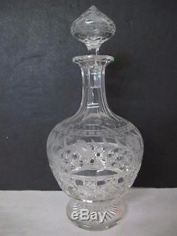 Stunning C. 1900 Brilliant Cut And Etched Decanter Set Signed Sinclair