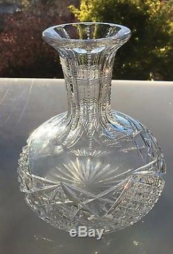 STUNNING & RARE BRILLIANT CUT GLASS CENTERPIECE or Decanter late 1800s-1915
