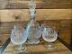 Stunning Waterford Ireland Colleen Cut Glass Footed Decanter 4 Snifters