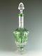 St Louis Crystal Tommy Design Green Coloured Decanter / Decanters 14 1/2