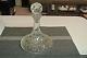 Superb 10 1/8 Waterford Lismore Cut Crystal Ships Decanter Withstopper Excellent