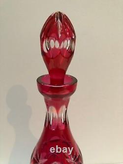 Saint Louis Decanter Red Cut To Clear