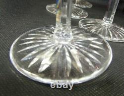 Saint Louis France Cut to Clear Decanter & 8 Glasses Set of Crystal Stemware