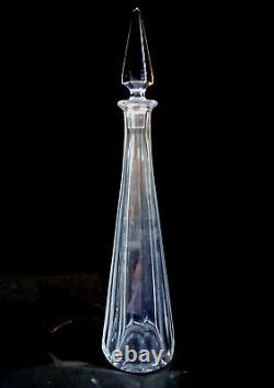 Scarce Art Deco Era Baccarat Crystal 17 Pyramides Liquor Decanter