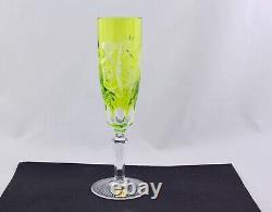Set Of 4 Nachtmann Crystal Traube Multicolor Champagne Flutes #1 Mint