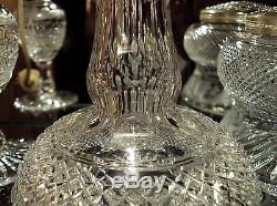 Sharp Diamond Cut Glass Decanter c. 1870-80 English or Poss. Boston & Sandwich