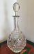 Signed Baccarat Fancy Cut Crystal Decanter Lagny Mint